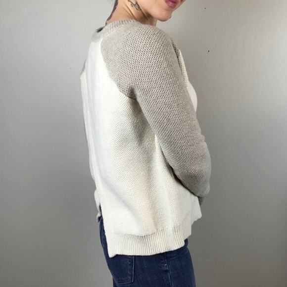 Madewell Medium Province Cross-Back Pullover Sweater in Colorblock - Picture 7 of 10